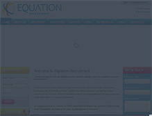 Tablet Screenshot of equationrecruitment.com